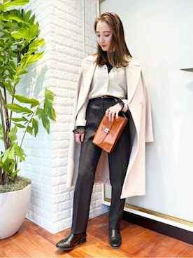 N. STAFFさん（レディース・157cm）の冬コーディネート