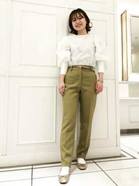 N. STAFFさん（レディース・156cm）の冬コーディネート