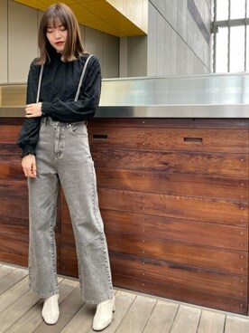 N. STAFFさん（レディース・164cm）の冬コーディネート