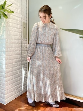 N. STAFFさん（レディース・157cm）の冬コーディネート