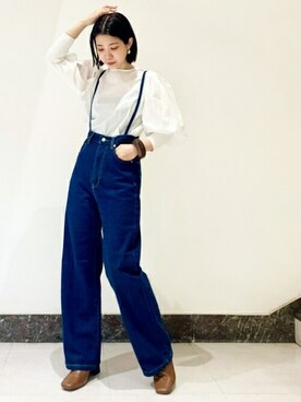 N. STAFFさん（レディース・158cm）の冬コーディネート