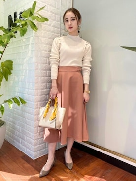 N. STAFFさん（レディース・157cm）の冬コーディネート