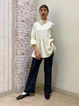 N. STAFFさん（レディース・162cm）の冬コーディネート