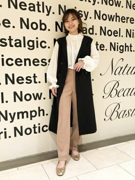 N. STAFFさん(レディース・156cm)の冬コーディネート