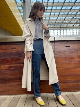 「N.（N. Natural Beauty Basic）（エヌエヌナチュラルビューティーベーシック）のアイテム（トレンチコート）」を使った、N. STAFFさん（レディース・164cm）の冬コーディネート