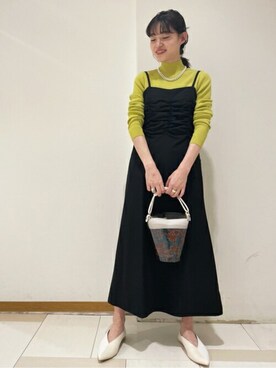 N. STAFFさん（レディース・156cm）の冬コーディネート