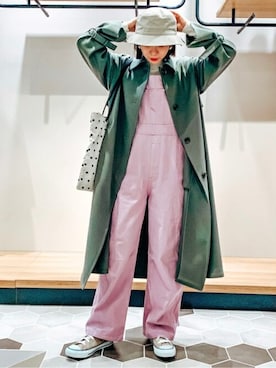 「N.（N. Natural Beauty Basic）（エヌエヌナチュラルビューティーベーシック）のアイテム（サロペット/オーバーオール）」を使った、N. STAFFさん（レディース・158cm）の冬コーディネート