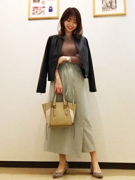 「N.（N. Natural Beauty Basic）（エヌエヌナチュラルビューティーベーシック）のアイテム（ブルゾン）」を使った、N. STAFFさん（レディース・153cm）の冬コーディネート