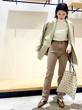 N. STAFFさん(レディース・158cm)の冬コーディネート