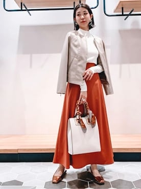 「N.（N. Natural Beauty Basic）（エヌエヌナチュラルビューティーベーシック）のアイテム（ブルゾン）」を使った、N. STAFFさん（レディース・158cm）の冬コーディネート
