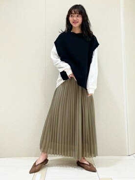 N. STAFFさん（レディース・156cm）の春コーディネート