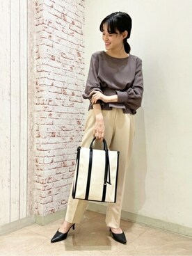 N. STAFFさん（レディース・157cm）の春コーディネート