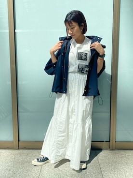 「N.（N. Natural Beauty Basic）（エヌエヌナチュラルビューティーベーシック）のアイテム（マウンテンパーカー）」を使った、N. STAFFさん（レディース・155cm）の春コーディネート