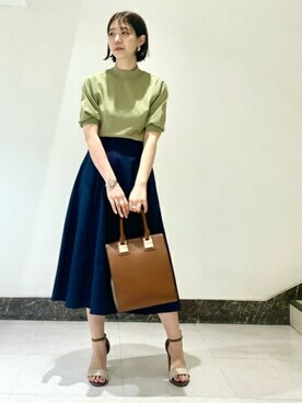 N. STAFFさん（レディース・158cm）の春コーディネート