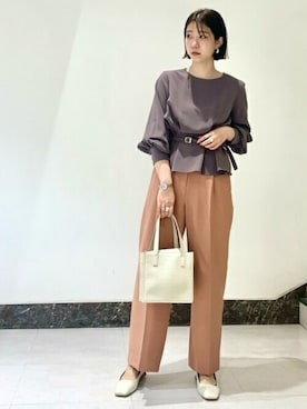 N. STAFFさん（レディース・158cm）の春コーディネート