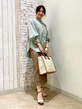 N. STAFFさん（レディース・160cm）の春コーディネート