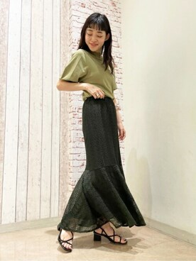 N. STAFFさん（レディース・157cm）の春コーディネート