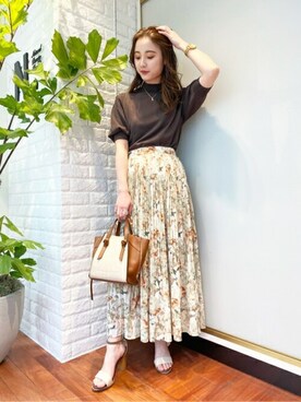 N. STAFFさん(レディース・157cm)の春コーディネート