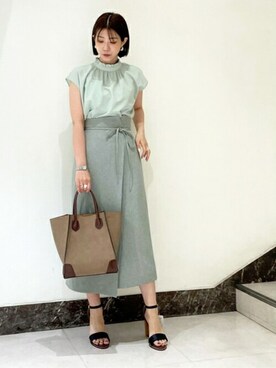 N. STAFFさん（レディース・158cm）の春コーディネート