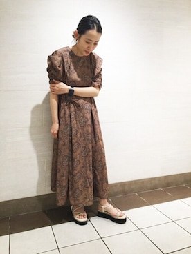 N. STAFFさん（レディース・157cm）の春コーディネート