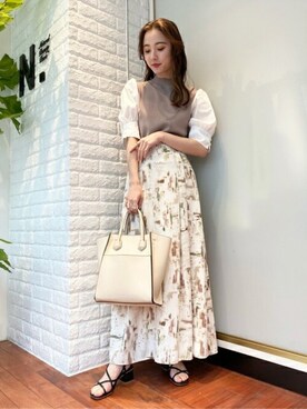 N. STAFFさん（レディース・157cm）の春コーディネート