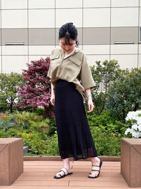 N. STAFFさん（レディース・157cm）の春コーディネート