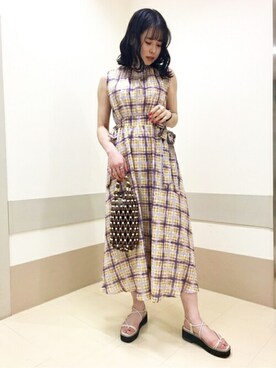 N. STAFFさん（レディース・165cm）の春コーディネート