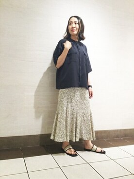 N. STAFFさん（レディース・157cm）の春コーディネート