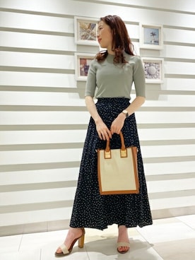 N. STAFFさん（レディース・159cm）の春コーディネート