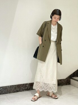 N. STAFFさん（レディース・158cm）の春コーディネート