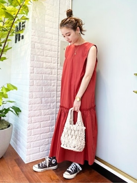 N. STAFFさん（レディース・157cm）の春コーディネート