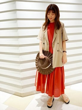 N. STAFFさん（レディース・167cm）の春コーディネート