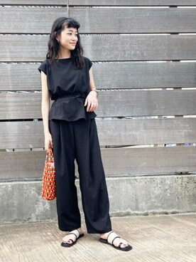 N. STAFFさん（レディース・157cm）の春コーディネート