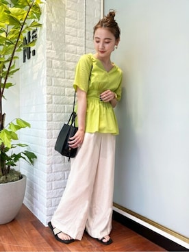 N. STAFFさん（レディース・157cm）の春コーディネート