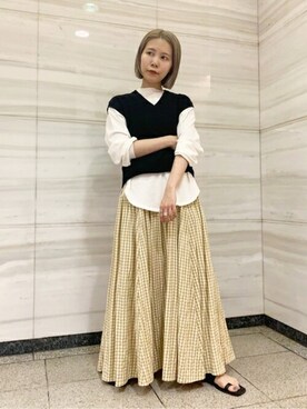 N. STAFFさん（レディース・156cm）の春コーディネート
