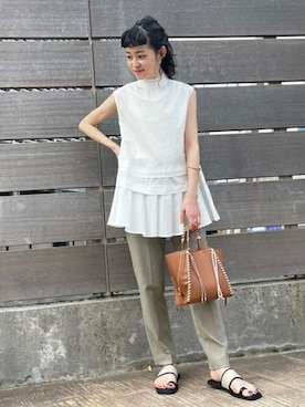 N. STAFFさん（レディース・157cm）の春コーディネート