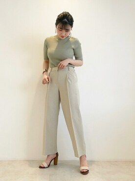 N. STAFFさん（レディース・157cm）の春コーディネート