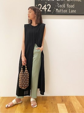 N. STAFFさん（レディース・162cm）の夏コーディネート