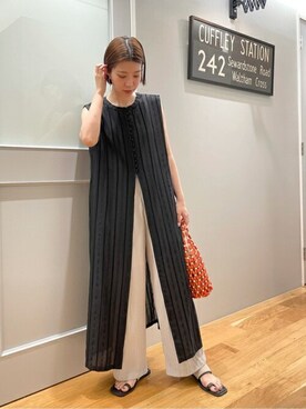 N. STAFFさん（レディース・158cm）の夏コーディネート