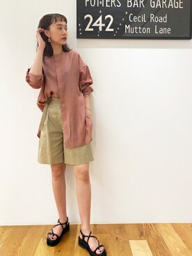 N. STAFFさん（レディース・162cm）の夏コーディネート