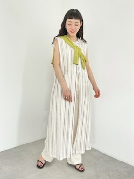 N. STAFFさん（レディース・157cm）の夏コーディネート