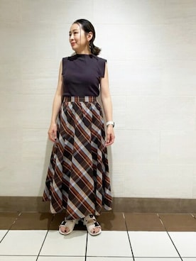 N. STAFFさん(レディース・157cm)の夏コーディネート