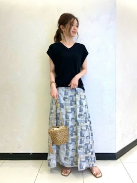 N. STAFFさん(レディース・160cm)の夏コーディネート