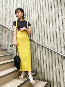 N. STAFFさん（レディース・162cm）の夏コーディネート