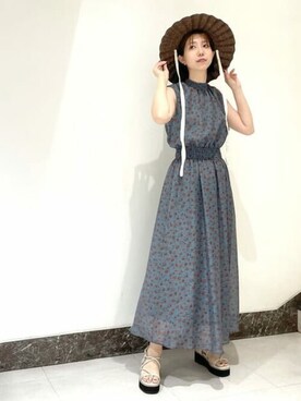 N. STAFFさん（レディース・158cm）の夏コーディネート