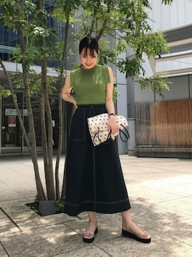 N. STAFFさん（レディース・165cm）の夏コーディネート