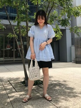 N. STAFFさん（レディース・165cm）の夏コーディネート