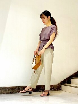 N. STAFFさん（レディース・160cm）の夏コーディネート