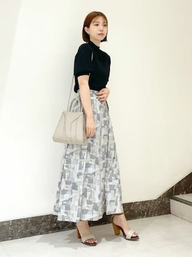 N. STAFFさん（レディース・158cm）の夏コーディネート