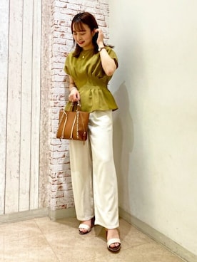 N. STAFFさん（レディース・160cm）の夏コーディネート